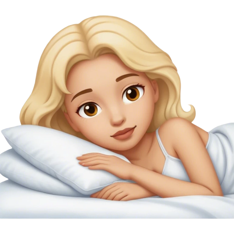 girl, laying in bed, intimate, areolas sfw emoji