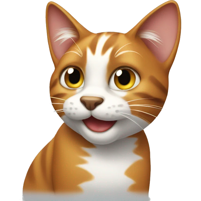 Goofy cat emoji