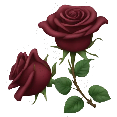 Maroon roses  emoji