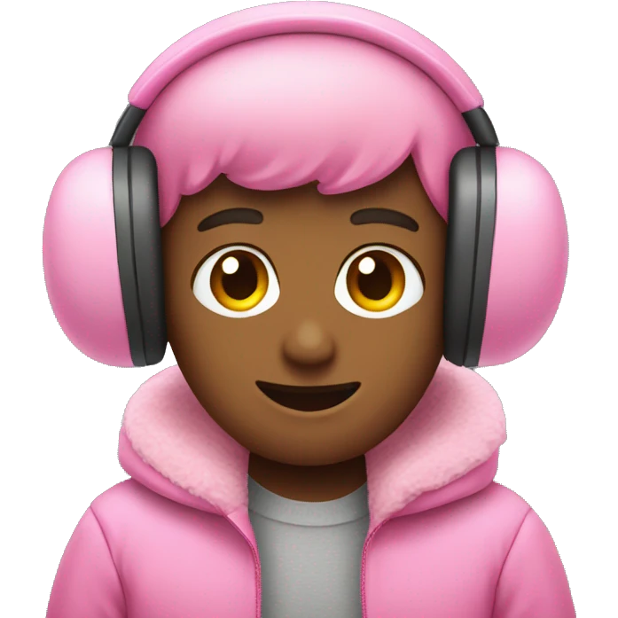 Pink ear muffs emoji