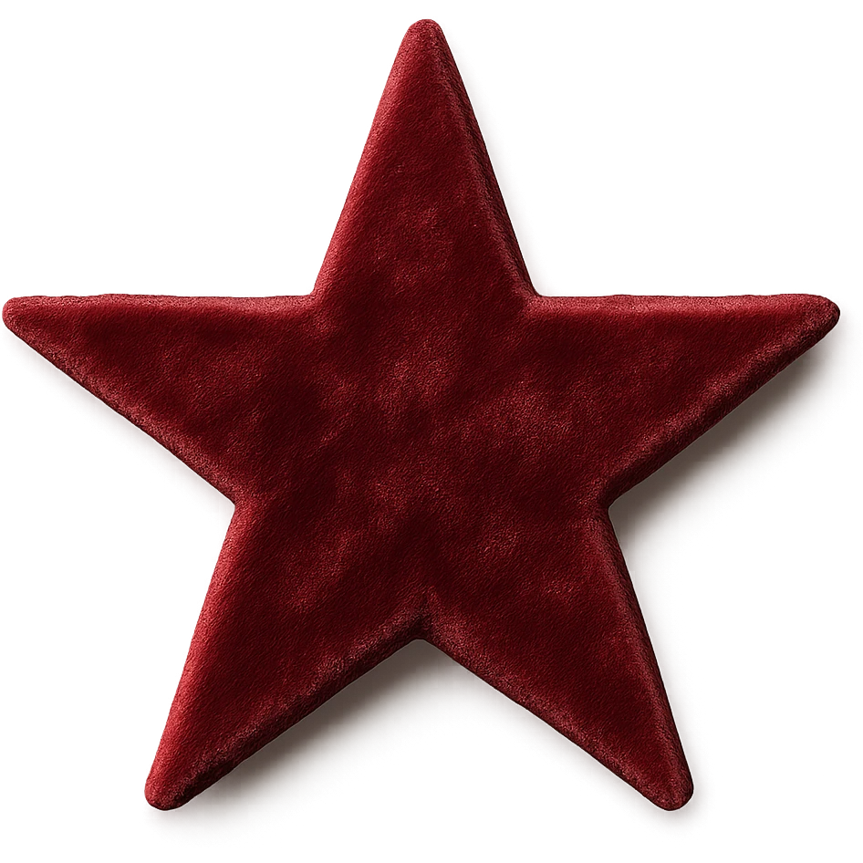 star with a velvet texture emoji