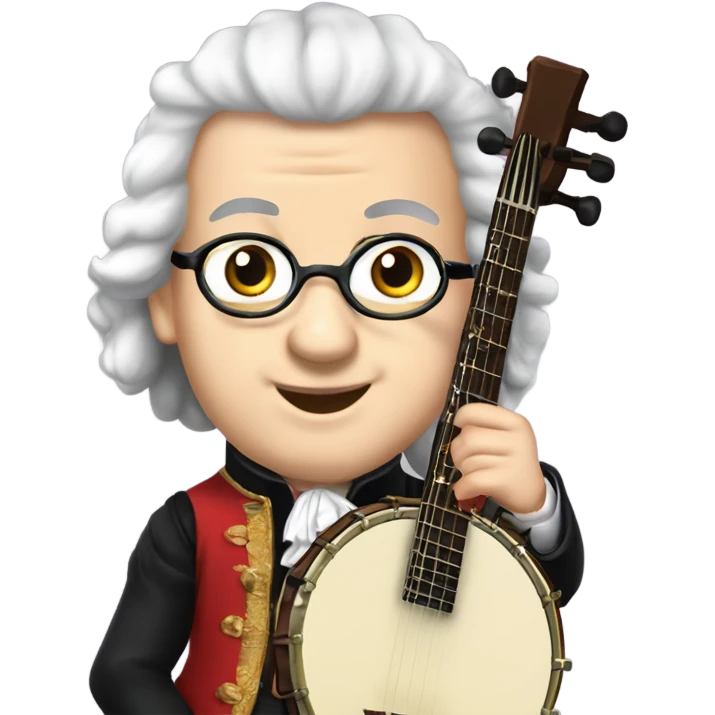 George Frideric Handel chibi banjo emoji