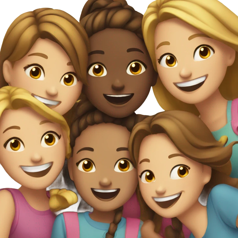 Happy girls emoji