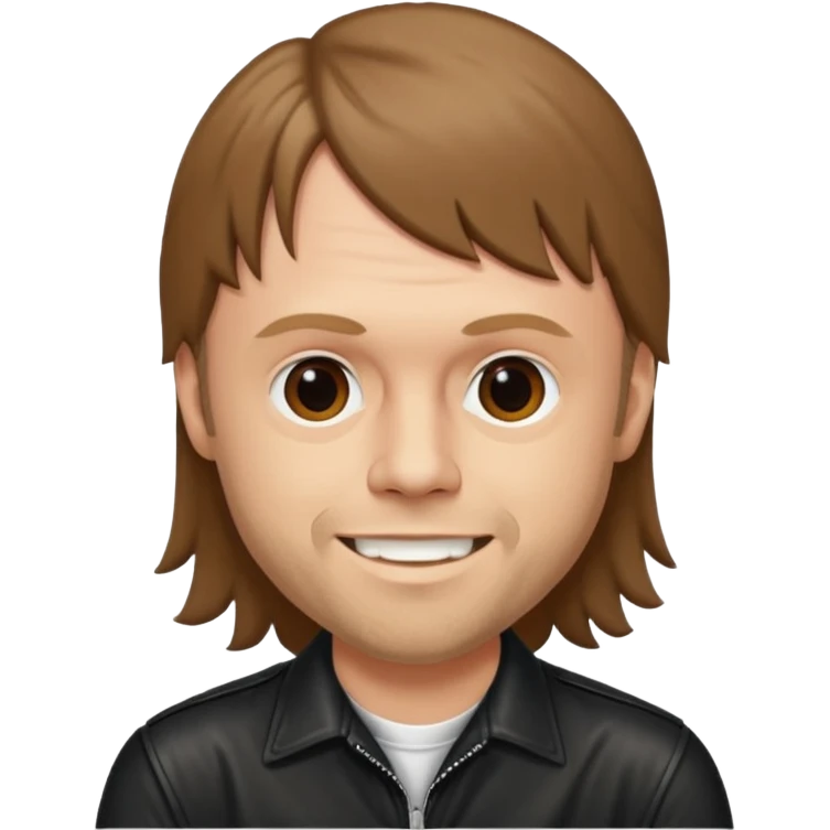 Lars ulrich in the 80s, (brown mullet, young) emoji