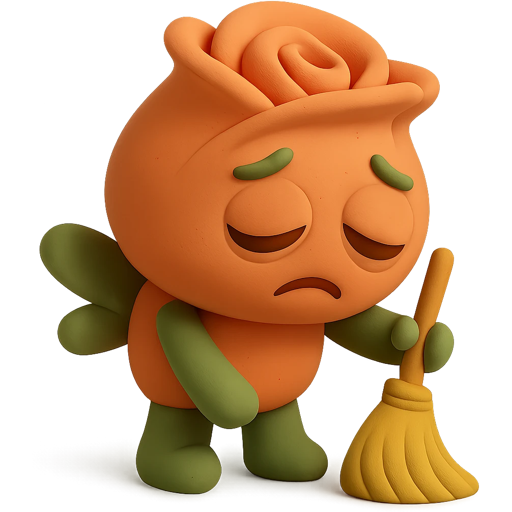 Change the hand color to green with both hands matching. All other design elements remain unchanged. Pastel tones, chibi round shape. emoji