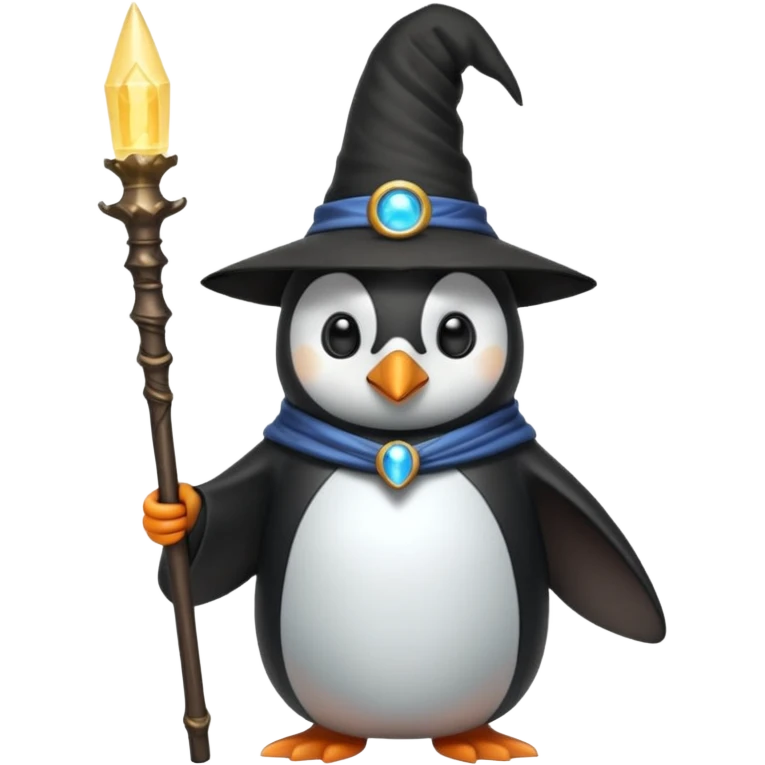 Penguin Wizard emoji