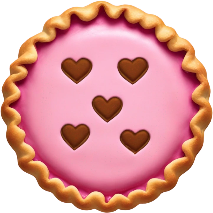Pink pie emoji