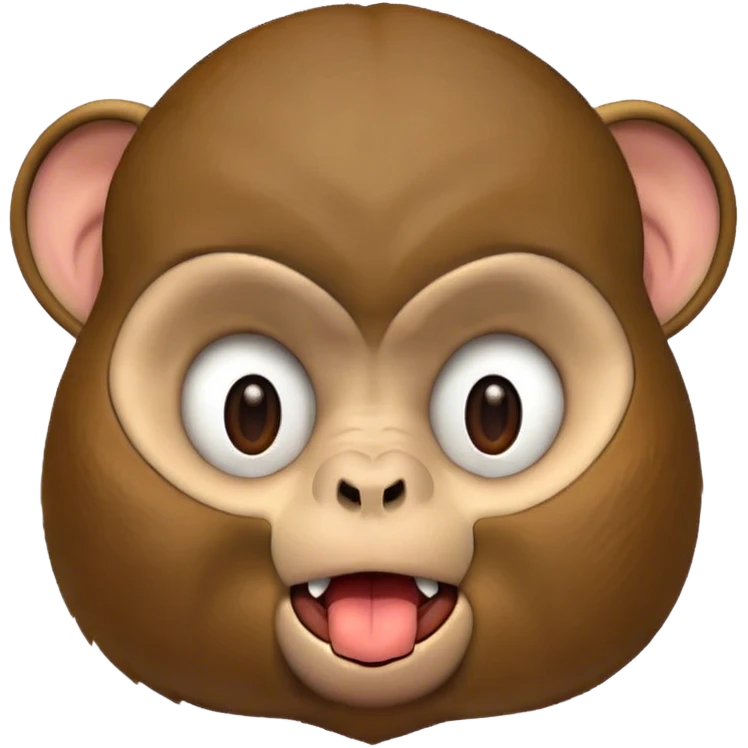 monkey eating shit emoji