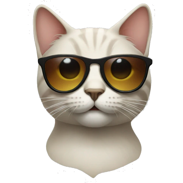 Cat with sunglasses emoji