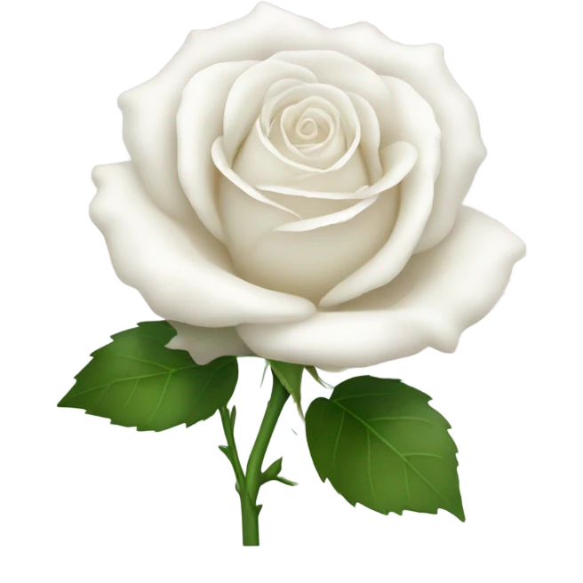 white rose emoji