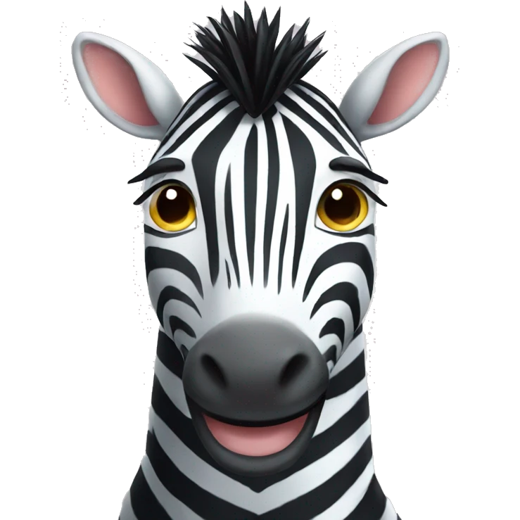 smile zebra emoji