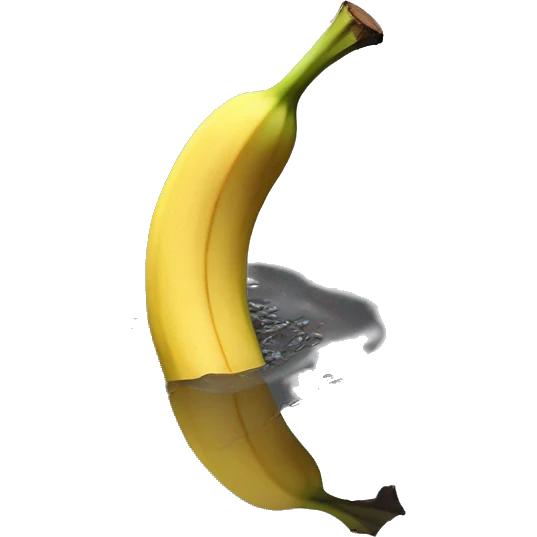 Banana in a puddle emoji