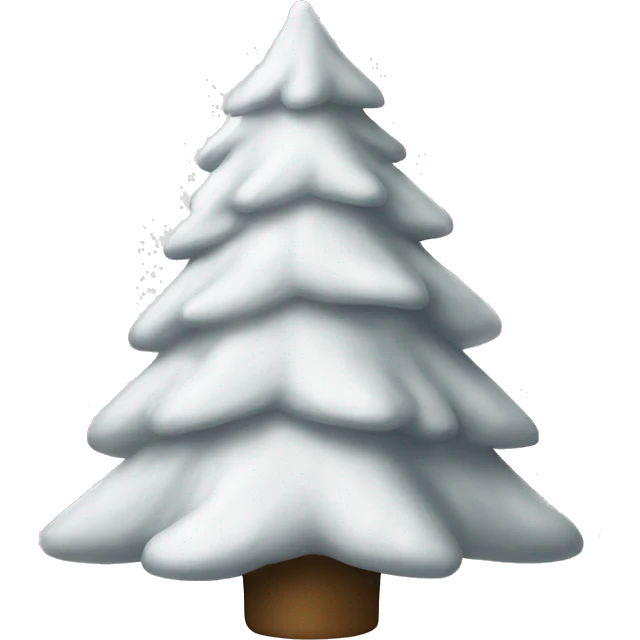 White Christmas tree emoji