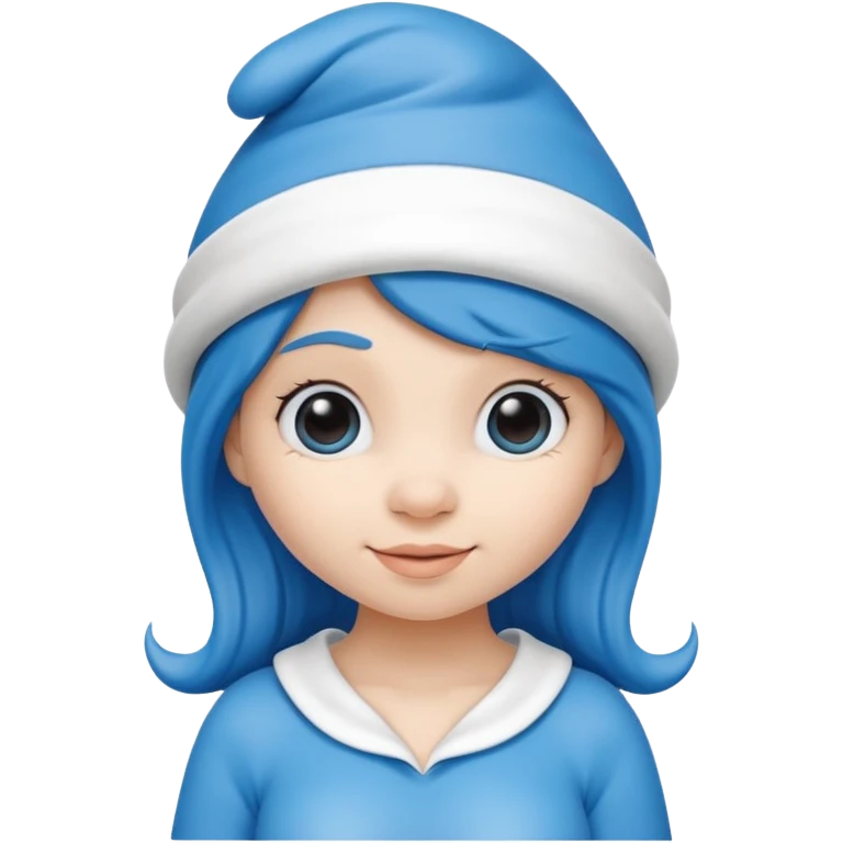 girl smurf  emoji