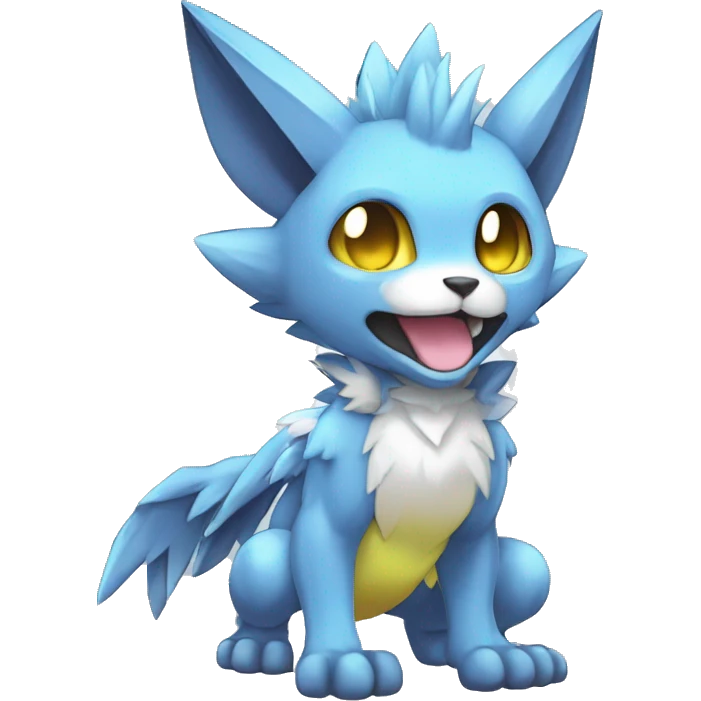 cute cool edgy sharp ethereal magical Digimon-Fakemon-animal full body emoji