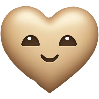 beige heart + cloud emoji