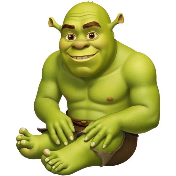 Shrek toes emoji