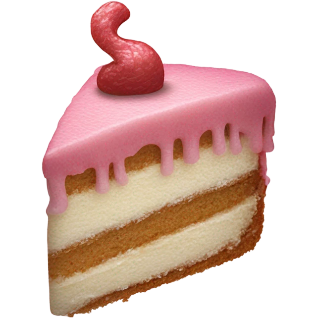 a hairy tongue licking cake emoji