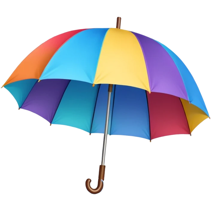 colorful umbrella for rain emoji