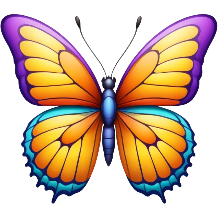 Butterfly transition emoji