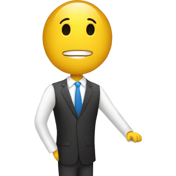 Stick figure at a front desk emoji