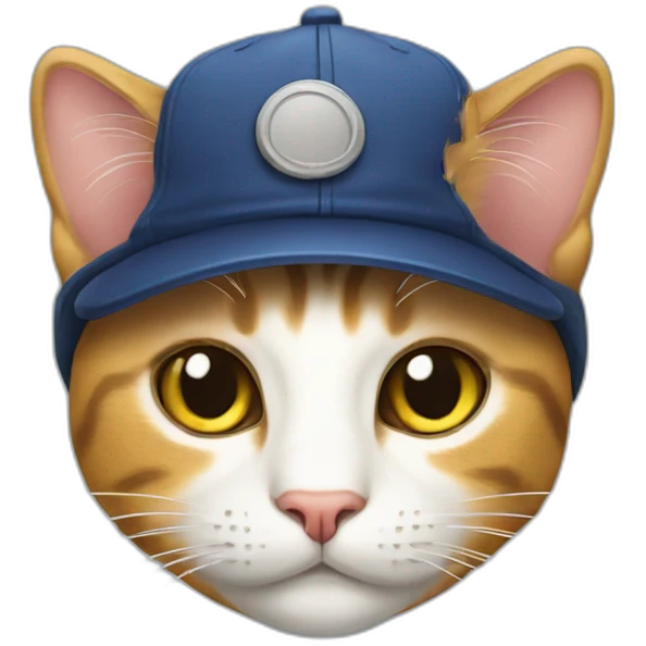 Cat with cap emoji