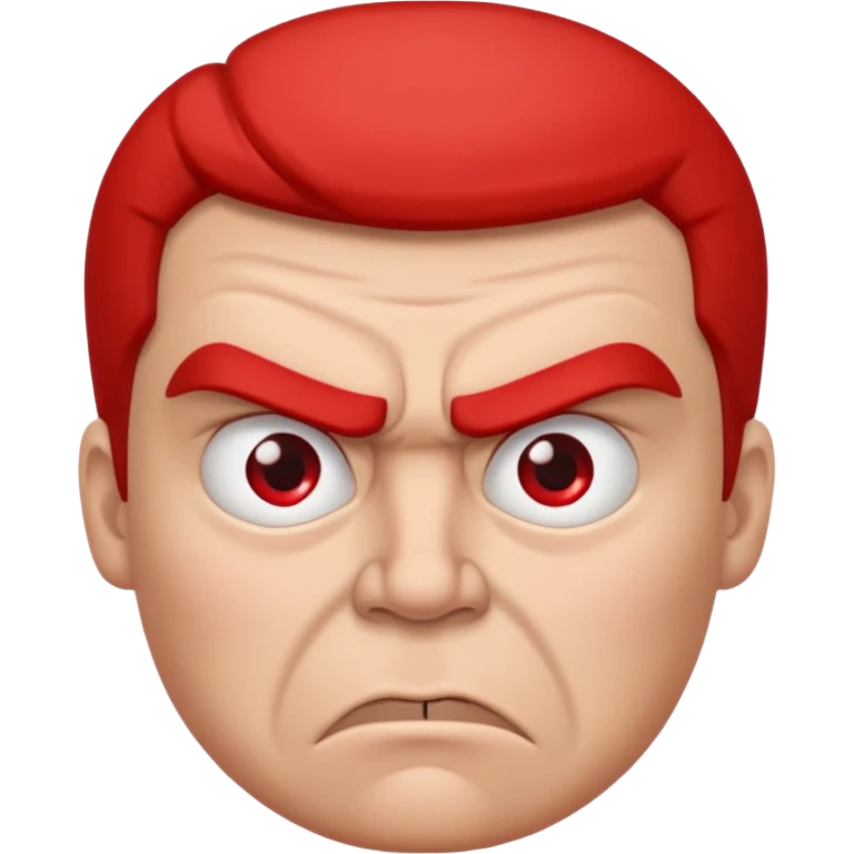 Angry face emoji