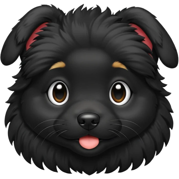 Black puppy emoji