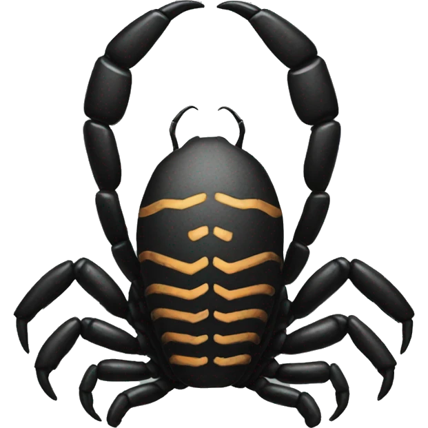 Black scorpion Scorpio symbol  emoji