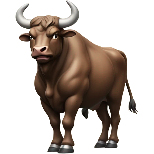 charging bull wallstreet emoji