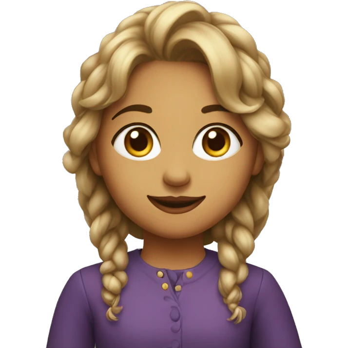 Fille métisse  emoji
