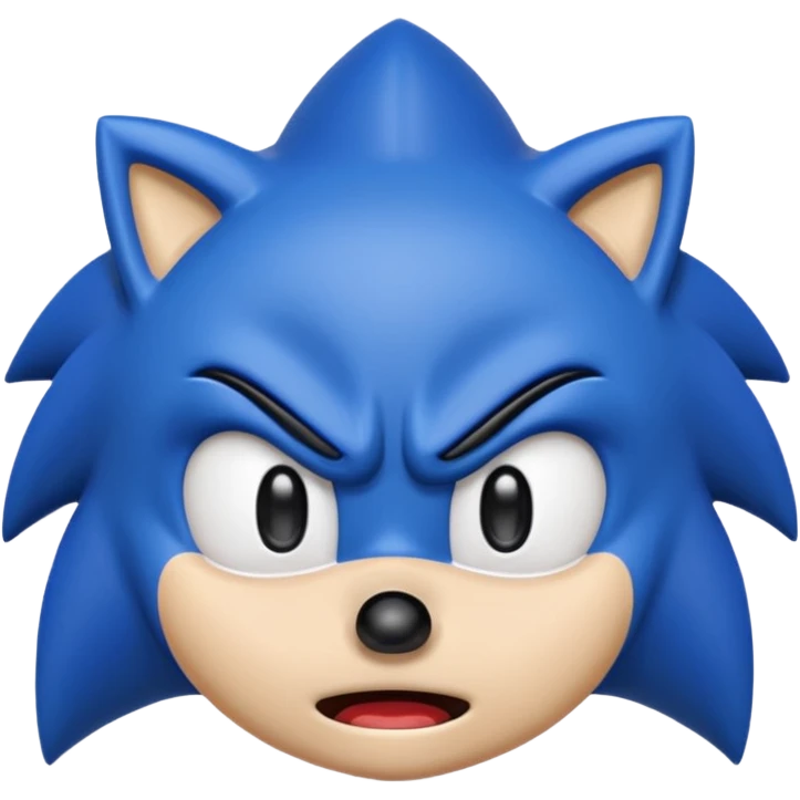 Sonic the hedgehog emoji that looks ugly and crying  emoji
