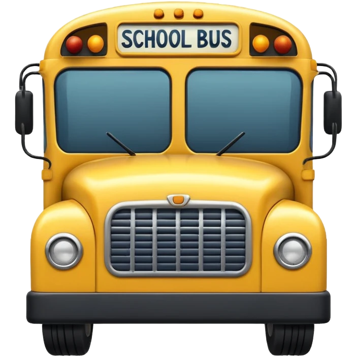yellow school bus emoji