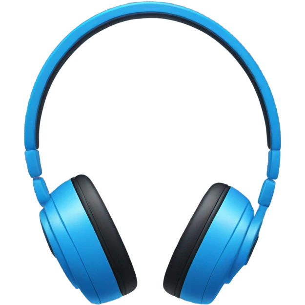 headphones that is blue emoji