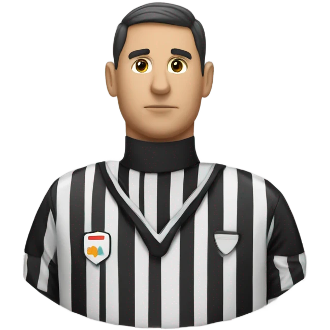 Referee with a arrowhead on his chest emoji