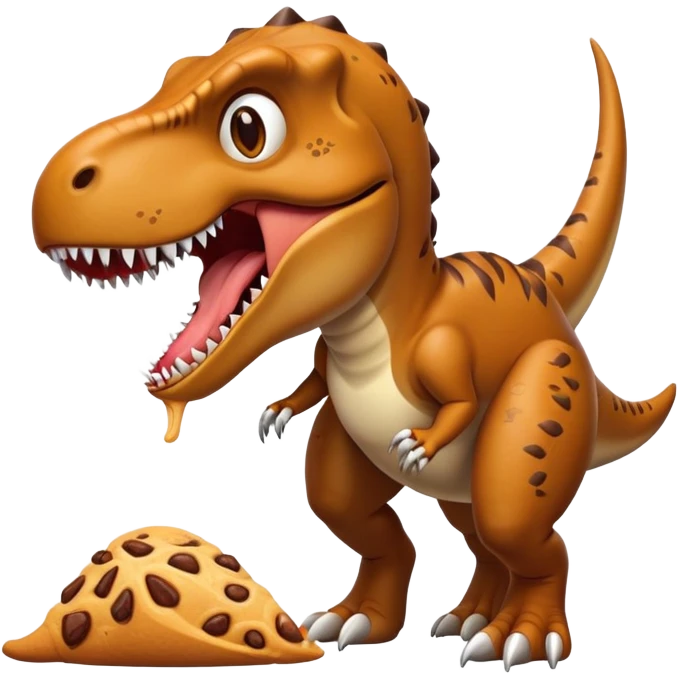 T-rex eating a dog emoji
