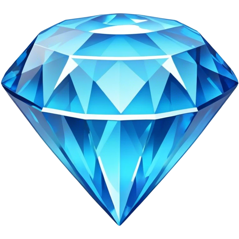 bright blue color diamond emoji
