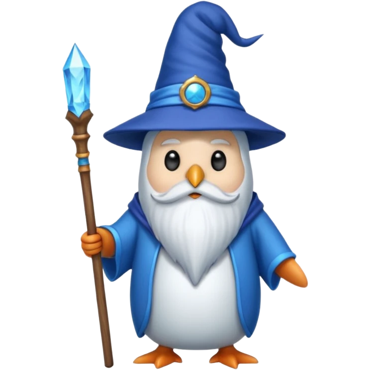 Penguin Wizard emoji