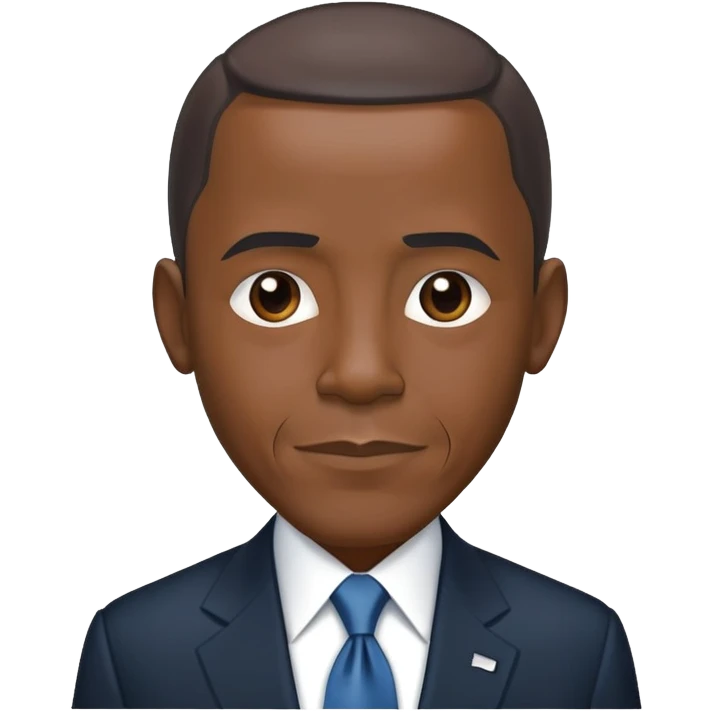Barack Obama in a suit emoji