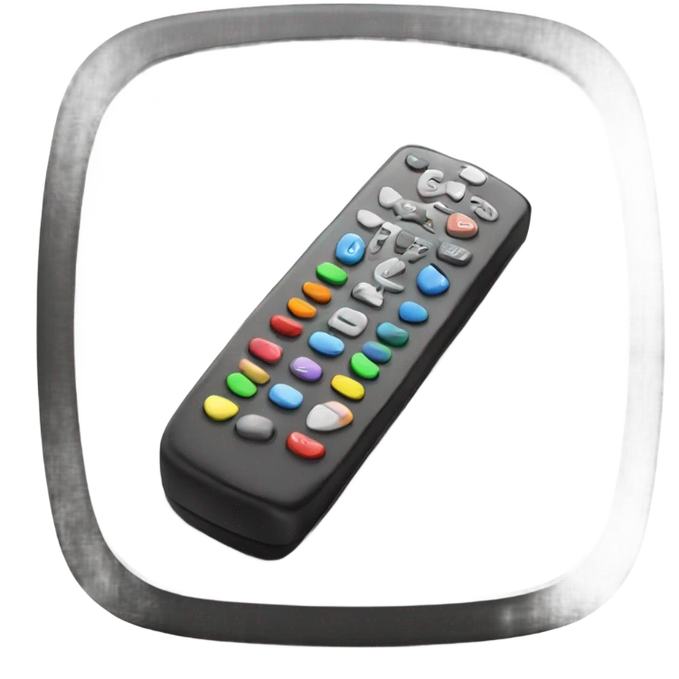 Tv remote control  emoji