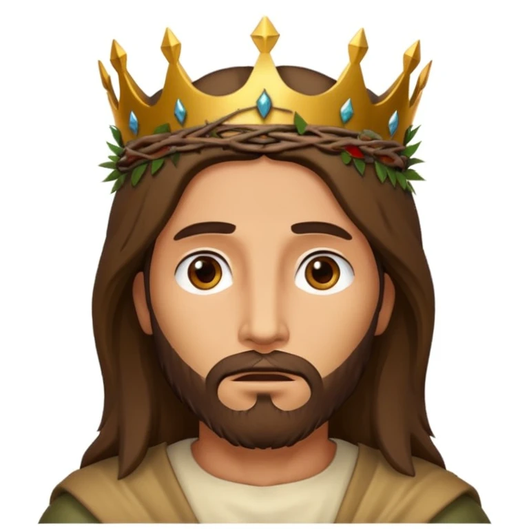 Jesus Cristo coroa de espinhos emoji