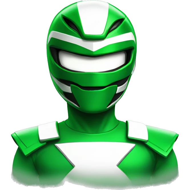 Green power ranger emoji