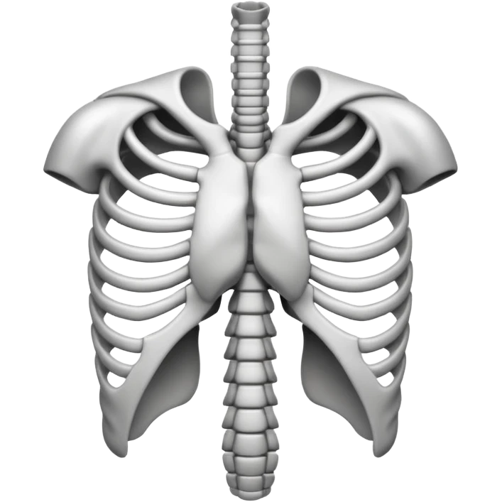 blue back round white ribs emoji