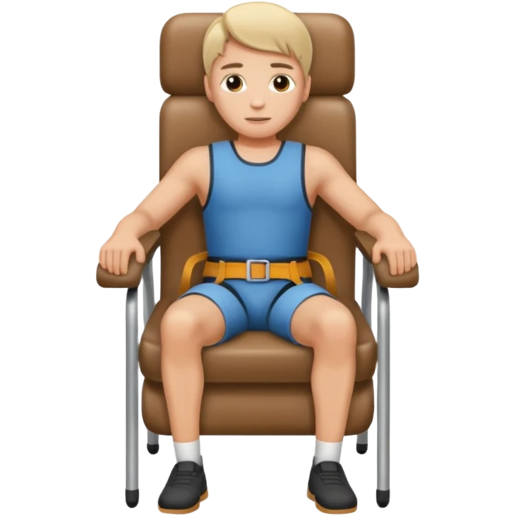 strapped to a chair emoji