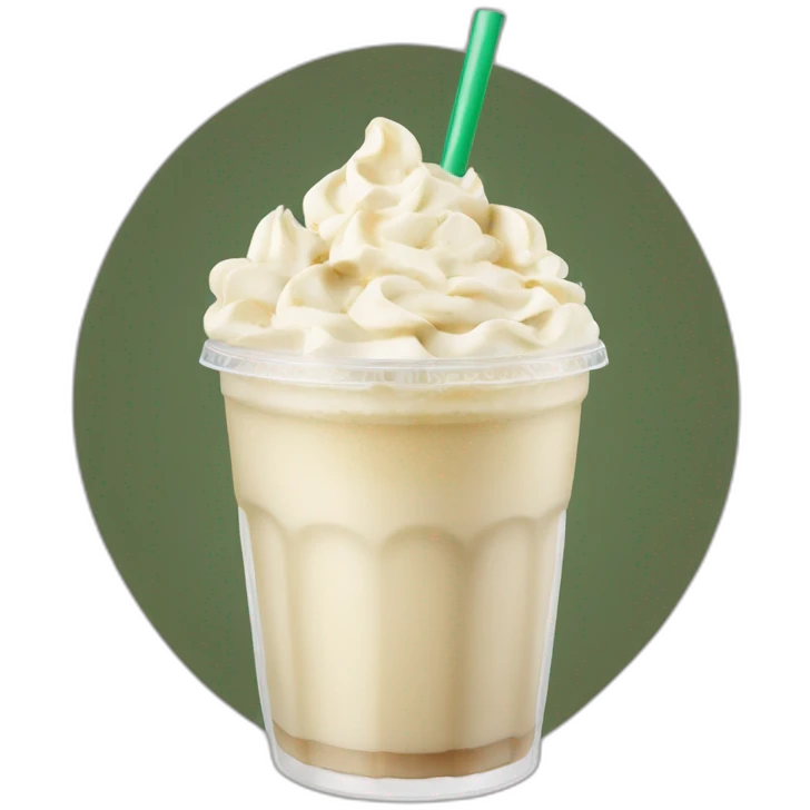 Starbucks white chocolate Frappé emoji