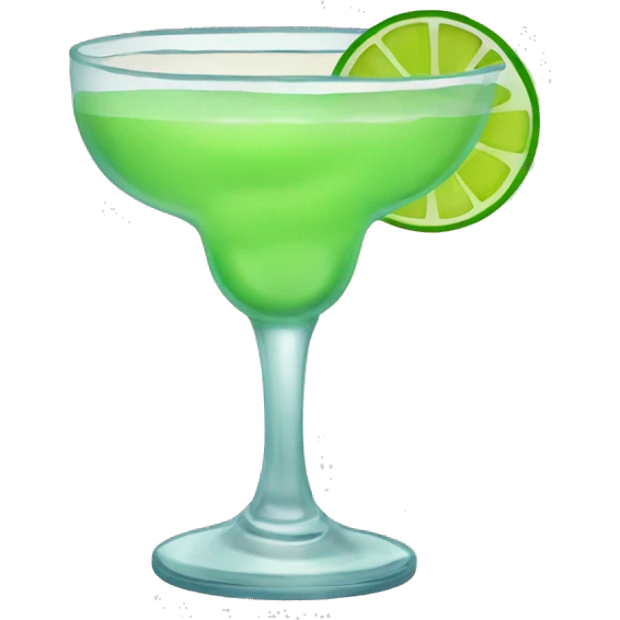 Margarita in a glass emoji