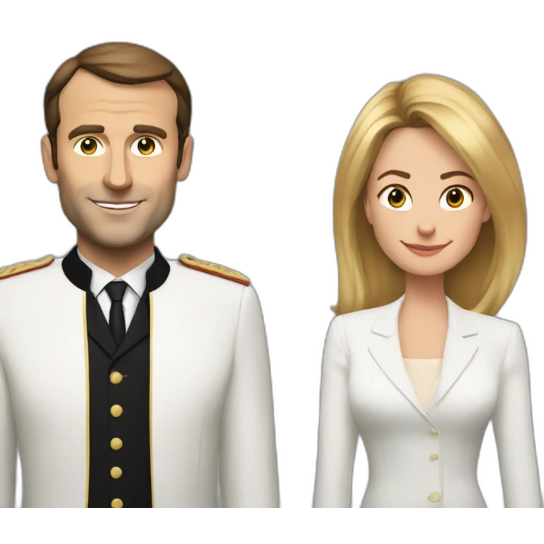 Macron and Brigitte emoji