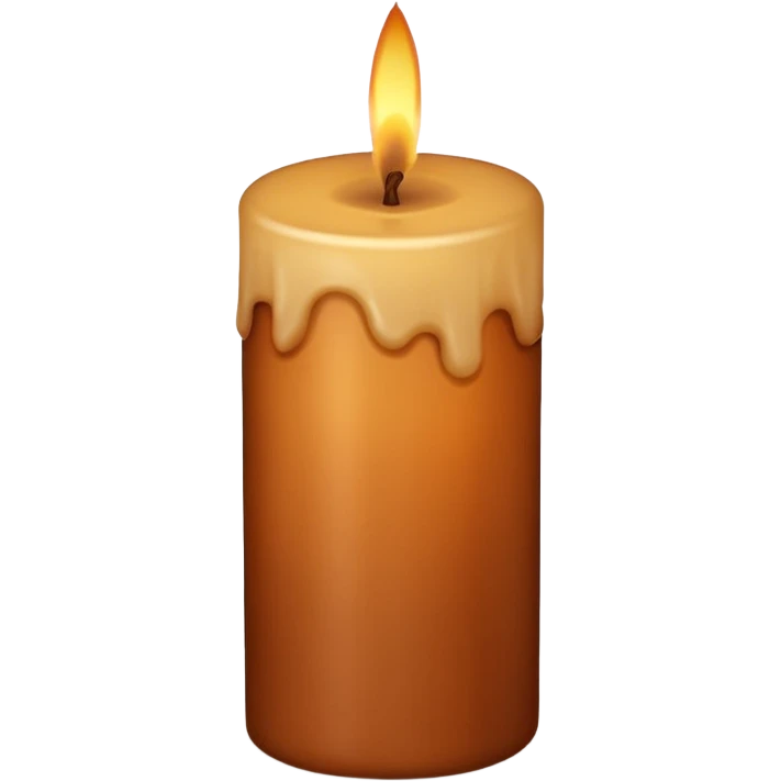 brown candle emoji
