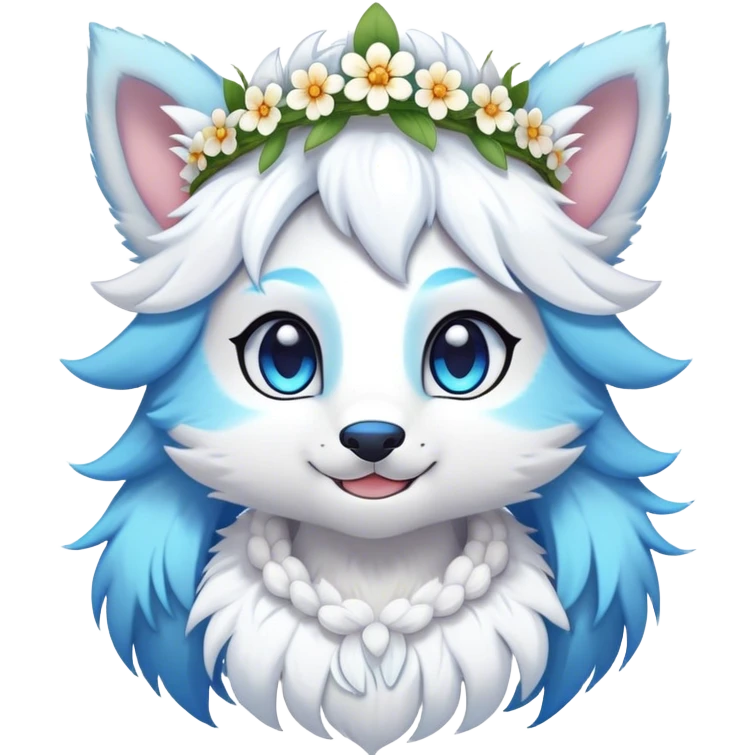 Kawaii bright fantasy ethereal anthro fursona Fakemon emoji