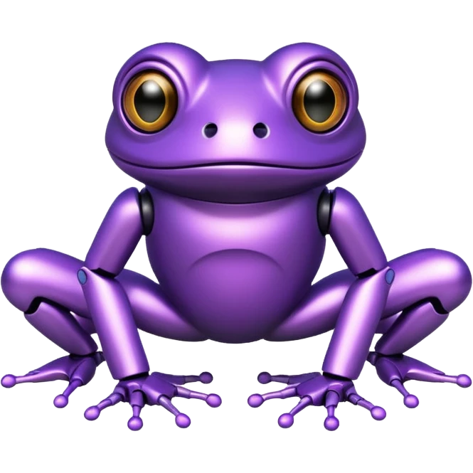robot purple frog emoji